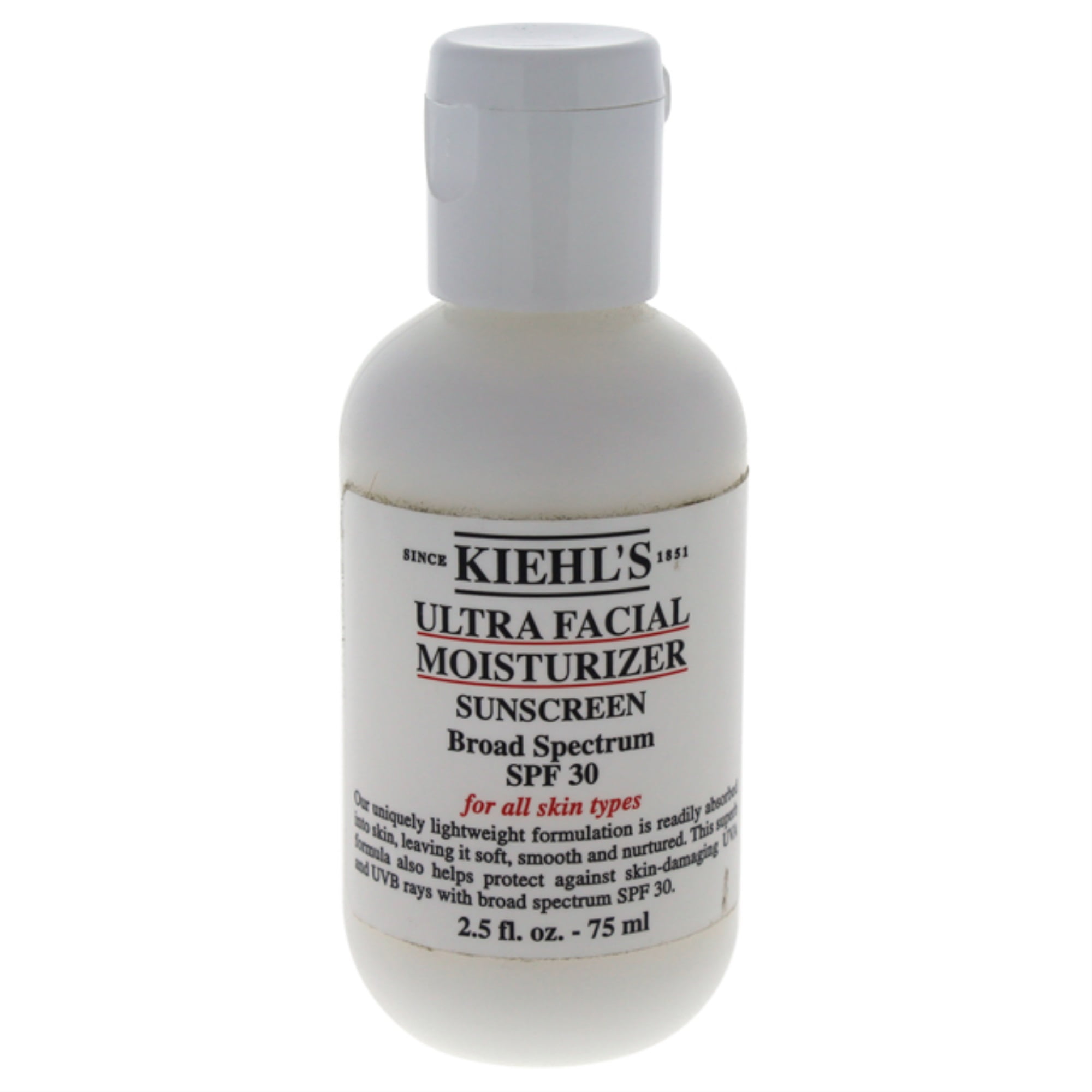 Ultra Facial Moisturizer SPF 30 by Kiehls for Unisex 2.5 oz