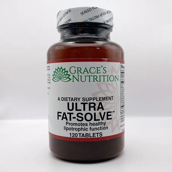 Grace's Nutrition Ultra Fat-Solve 120 Count Digestive Enzyme, Weight Management, Digestive Support