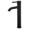 thumbnail image 1 of Ultra Faucets  Euro Collection Single-Handle Tall Vessel Lavatory Faucet Matte Black UF36607 Matte, 1 of 5