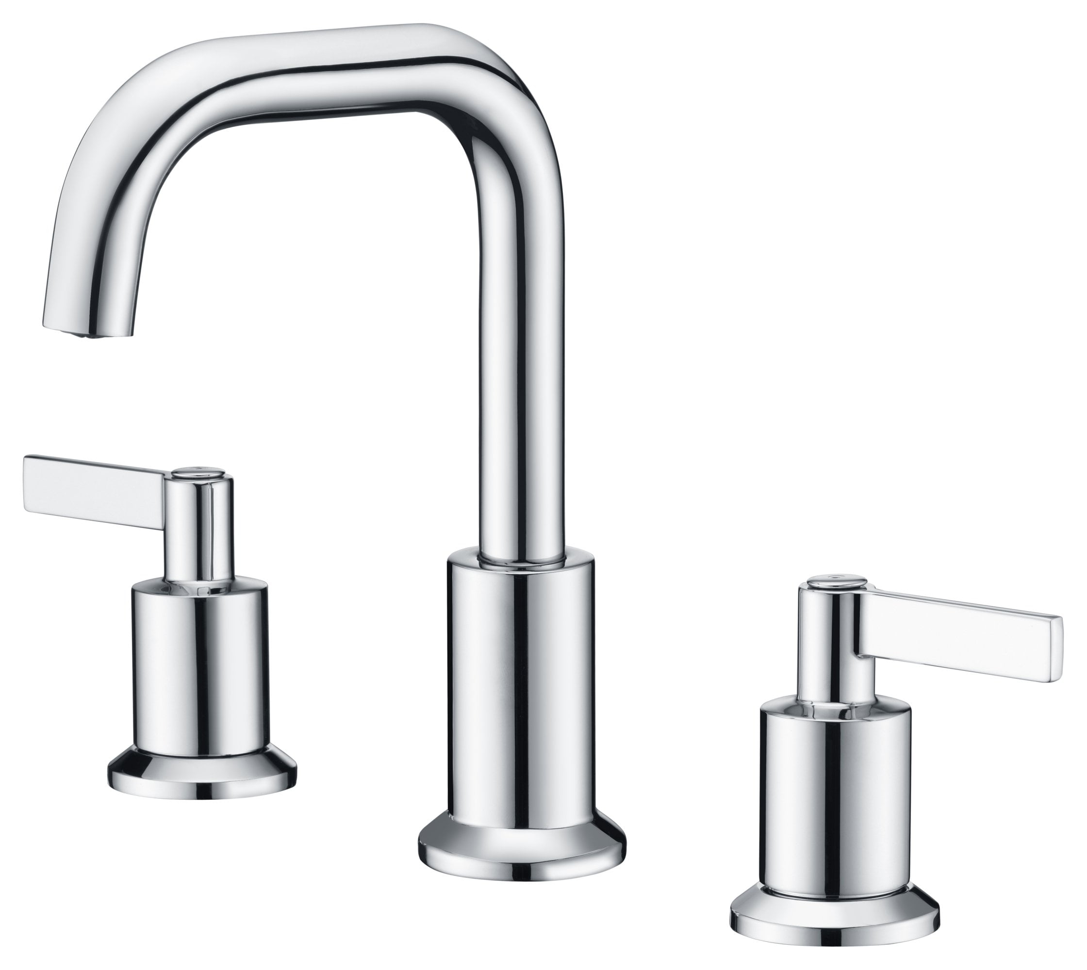 Polished Chrome 8'' Widespread 2-Handle Bathroom Faucet