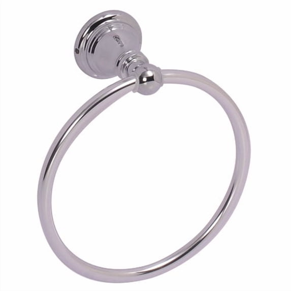 Ultra Faucets UFA41030 Traditional Collection Chrome Metal Towel Ring