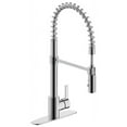 thumbnail image 1 of Ultra Faucets UF17400 Polished Chrome Euro Collection Single-Handle Spring Spout Kitchen Faucet, 1 of 4