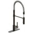thumbnail image 1 of Ultra Faucets UF17405 Oil Rubbed Bronze Euro Collection Single-Handle Spring Spout Kitchen Faucet, 1 of 4