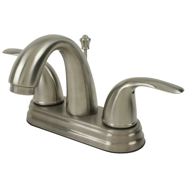 Ultra Faucets UF45013 2-Handle Brushed Nickel Lavatory Faucet with Pop ...