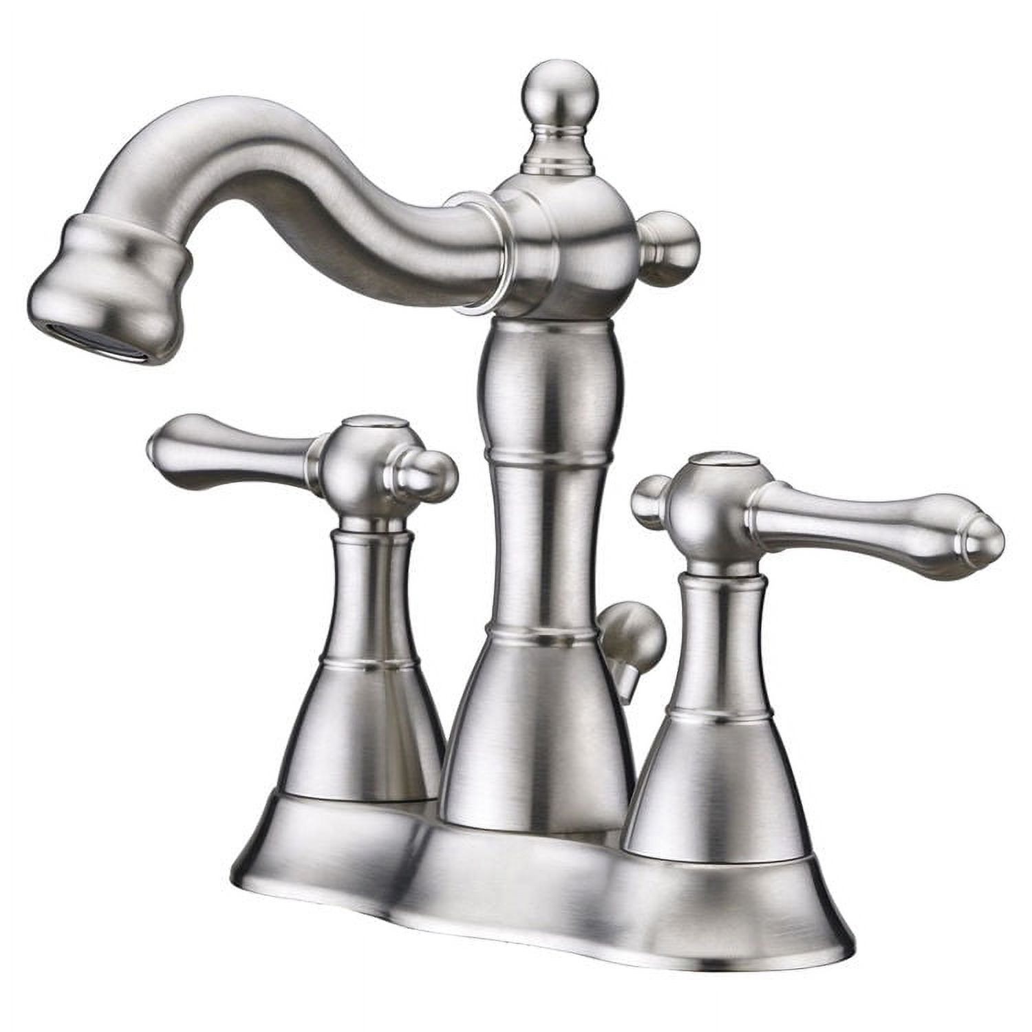 Ultra Faucets UF45213 Prime Two-Handle Centerset Bathroom Faucet, Brushed Nickel - image 1 of 4