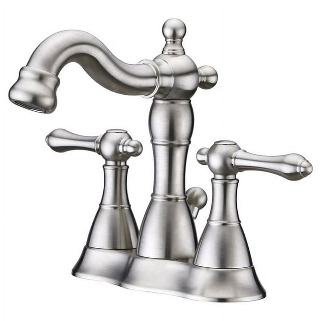 Ultra Faucets UF45213 Prime Two-Handle Centerset Bathroom Faucet, Brushed Nickel