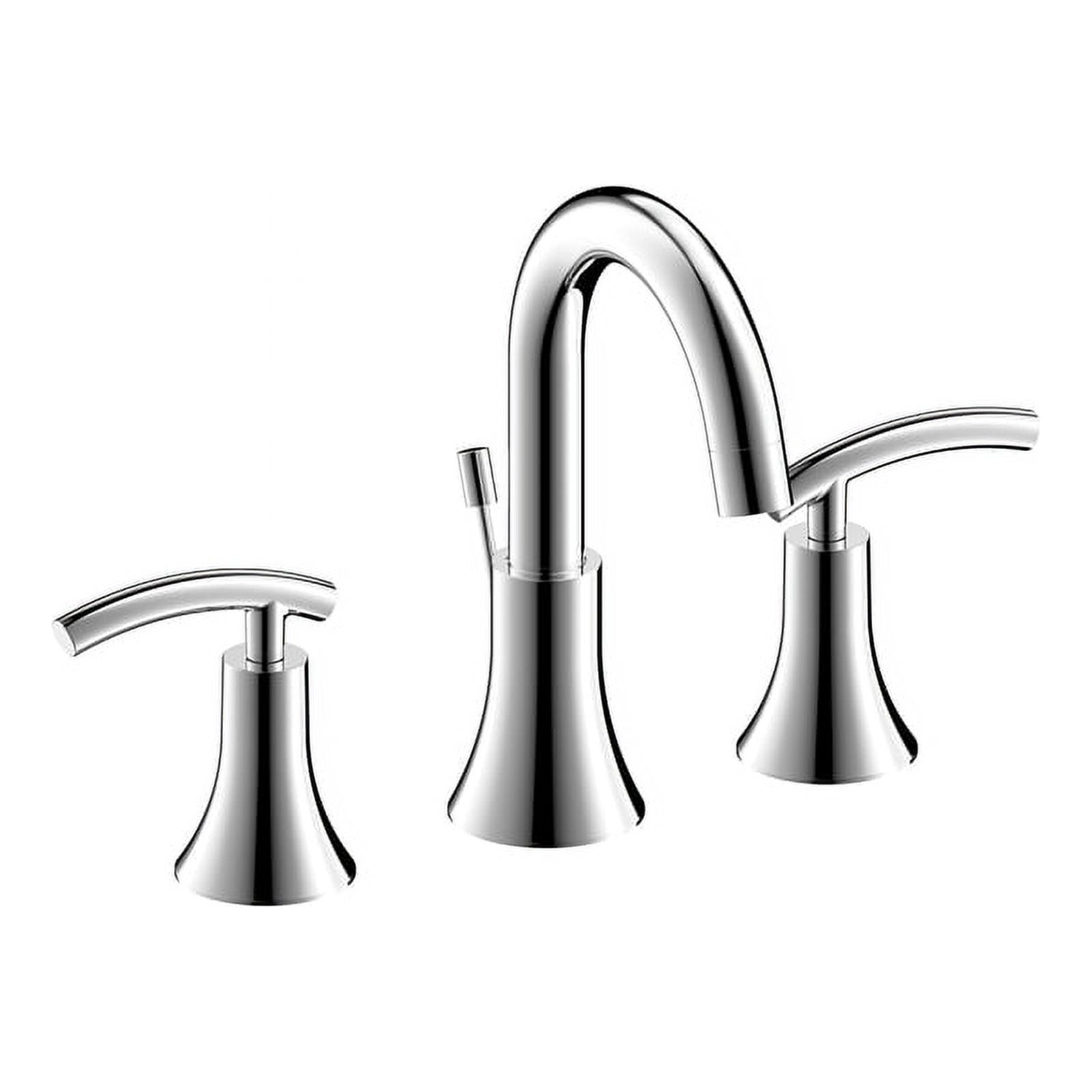 Ultra Faucets UF55310 Chrome Contemporary Collection Lavatory Widespread Faucet