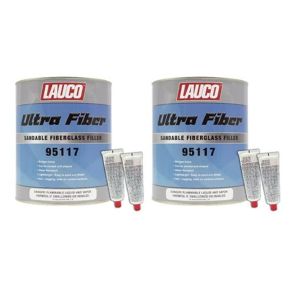 Ultra Fiber Sandable Fiberglass Filler for Fiberglass, Steel, Plastics, etc Quantity: 2