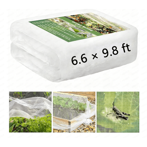 Ultra Fine Garden Mesh Netting 7 X 10FT - Heavy Duty Pest Barrier for Outdoor Plants,Ideal Covers for Greenhouse Patio Garden Vegetables Fruits Flowers Crops Protection