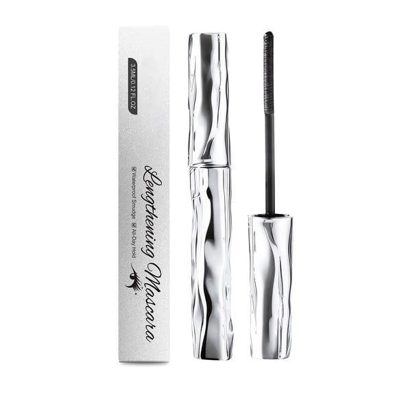 Ultra-Fine Lengthening Waterproof Quick-Dry Mascara, 2026 New Metal Wand Mascaras, Natural 3D and Definition, Curling Volumizing and Natural Length (1PCS)