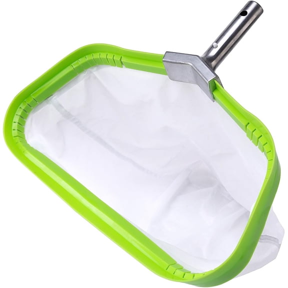Ultra Fine Mesh Pool Skimmer Net for Cleaning Pollen Scum, Reinforced Leaf Rake with Aluminum Frame