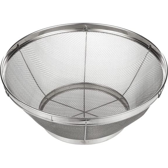 Ultra-Fine Mesh Strainer - Stainless Steel Flour Sifter & Rice Sieve, Dishwasher Safe Kitchen Tool, 11-Inch