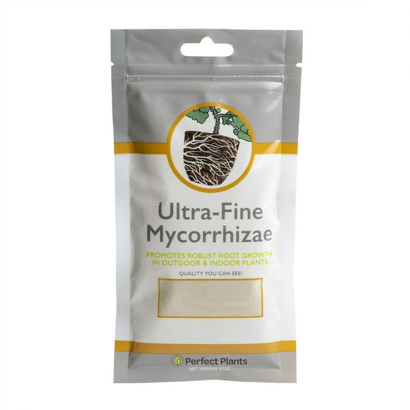 Ultra-Fine Mycorrhizae in 2oz. Resealable Bag Highly Concentrated Root Enhancer, Heighten Vegetable and Flower Production