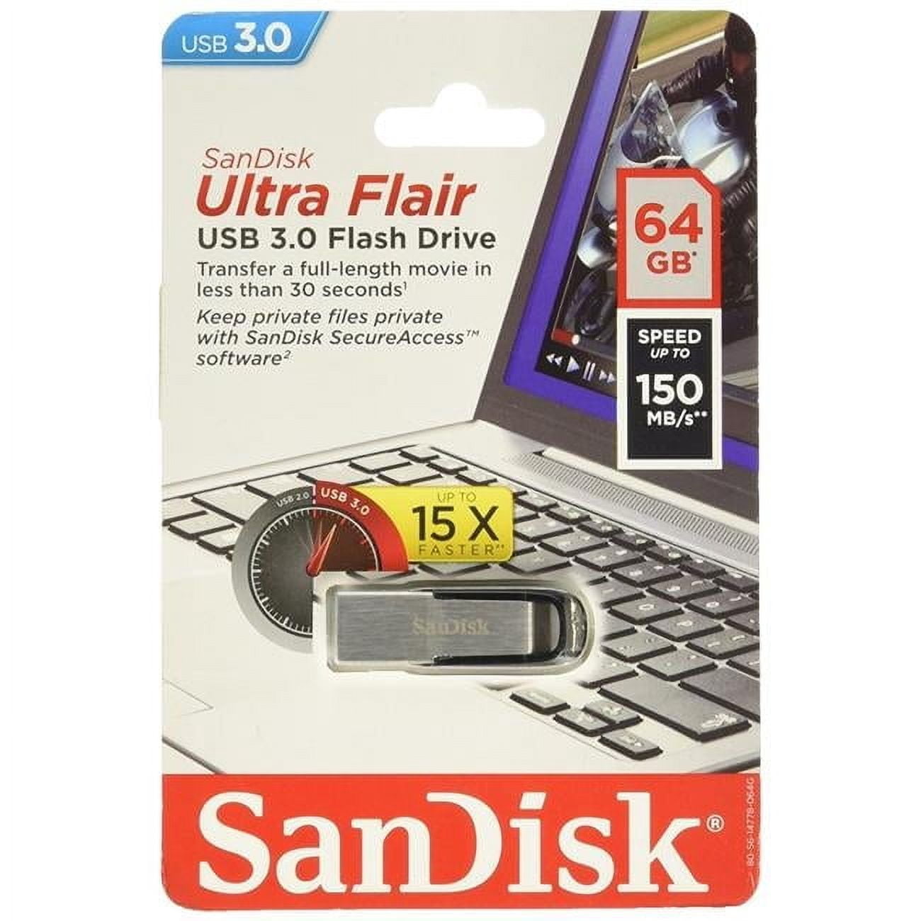 Ultra Flair USB 3.0 Flash Drive - 64 GB