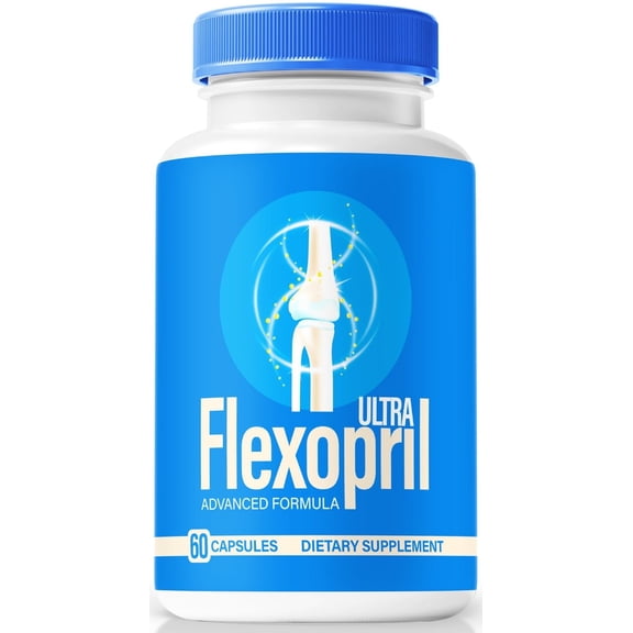 Ultra FlexoPril Premium All-Natural Bones & Joint Support Pills Formulated for Enhanced Flexibility and a Full Range of Motion, Discover the Benefits with Official Flexo Pril Reviews (60 Capsules)