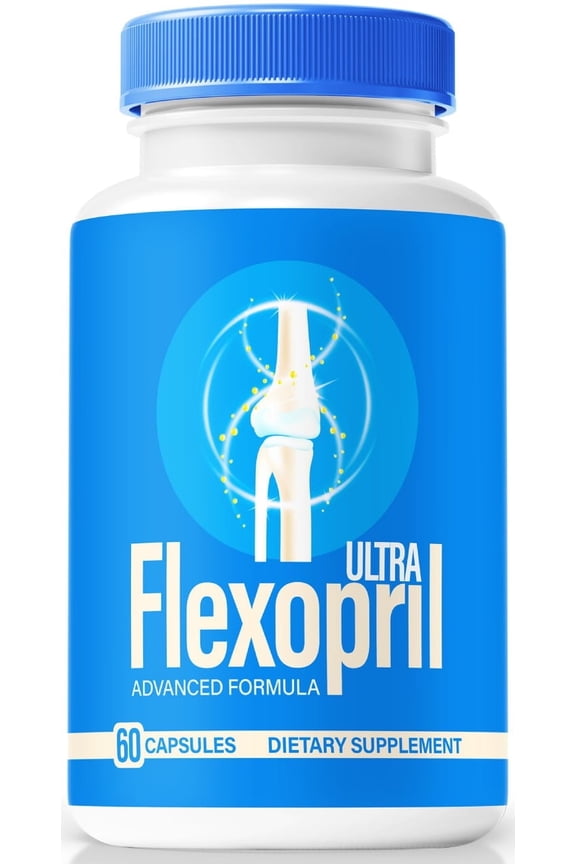 Ultra FlexoPril Premium All-Natural Bones & Joint Support Pills Formulated for Enhanced Flexibility and a Full Range of Motion, Discover the Benefits with Official Flexo Pril Reviews (60 Capsules)