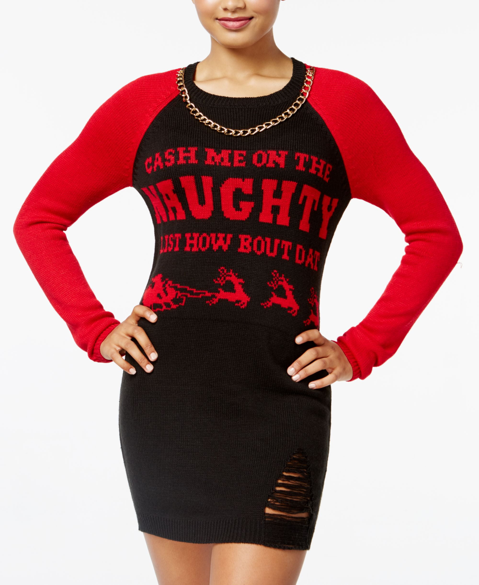 juniors holiday sweater dress Stylish Juniors Sweater Dresses in Black and Brown for Every Occasion