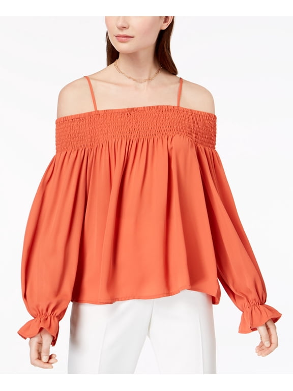 By Ikeddi Juniors Smocked Off The Shoulder Top Rust S