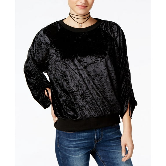 Ultra Flirt - Crushed Velvet Sweatshirt - Juniors - XL