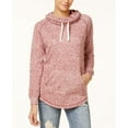 thumbnail image 1 of Ultra Flirt Juniors Funnel Neck Sweatshirt Cabernet Marl XL, 1 of 1