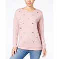 thumbnail image 1 of Ultra Flirt Juniors Grommet Detail Sweatshirt Woodrose L, 1 of 1