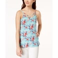 thumbnail image 1 of Ultra Flirt By Ikeddi Juniors Printed Two Way Tank Top Blue Floral L, 1 of 1
