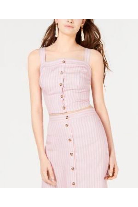 Ultra Flirt Juniors' Striped Crop Top - Edith Stripe