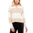 thumbnail image 1 of Ultra Flirt Juniors Striped Rugby Sweater, 1 of 1