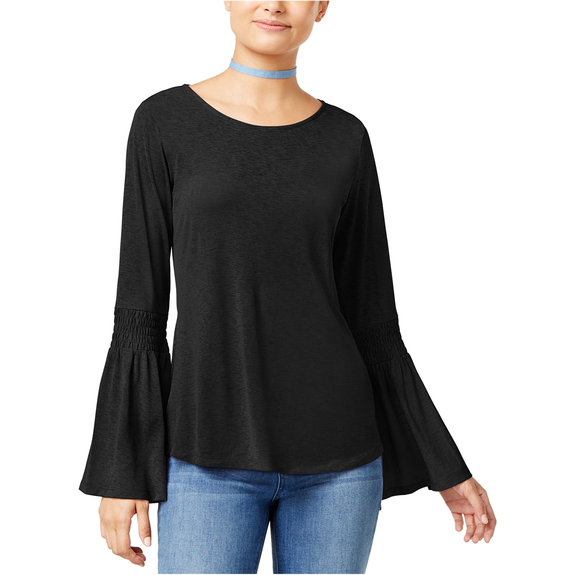 bell sleeve peasant top