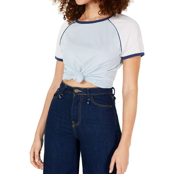 Ultra Flirt Womens Colorblock Basic T-Shirt, Multicoloured, Small