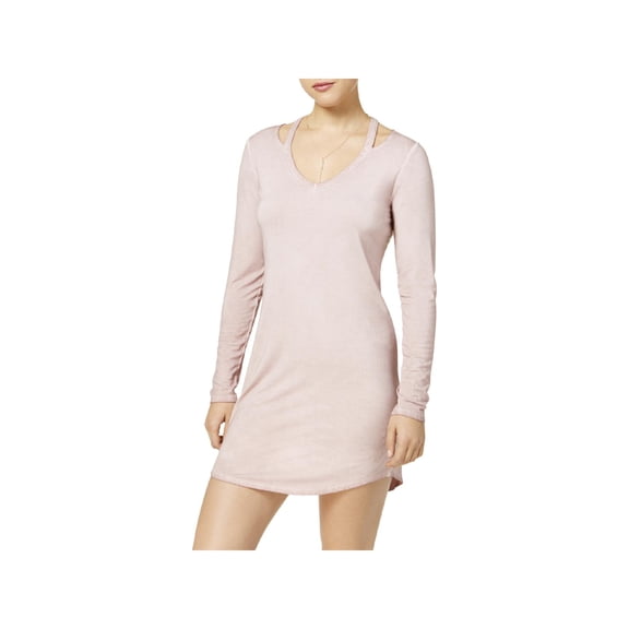 Ultra Flirt Womens Juniors Cut Out Cold Collar Mini Dress