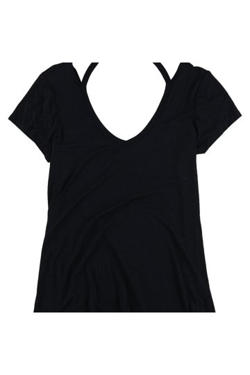 T-shirt Ultra Flirt Taille M Juniors - Coupe Regular, Col Bateau, Manches Courtes, Noir