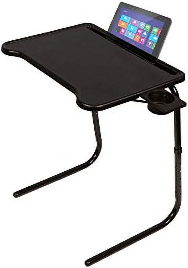 Ultra Folding TV Tray Cup Holder, Adjus To 6 Heights 3 Angles With