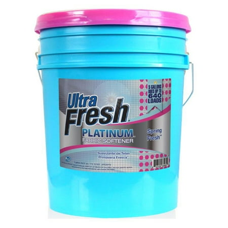Ultra Fresh Platinum 5 Gallon Spring Fresh Fabric Softener, Up to 640 Loads