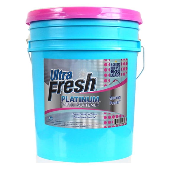 Ultra Fresh Platinum 5 Gallon Spring Fresh Fabric Softener, Up to 640 Loads