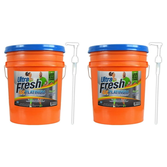 Ultra Fresh Platinum Sport 6x Laundry Detergent Up to 640 Loads (2 Pack)