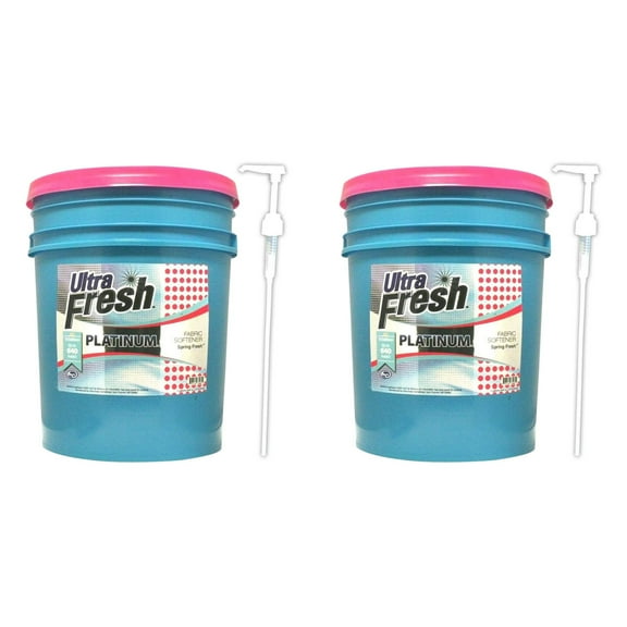 Ultra Fresh Platinum Spring Fresh Fabric Softener, Up to 640 Loads (2 Pack)