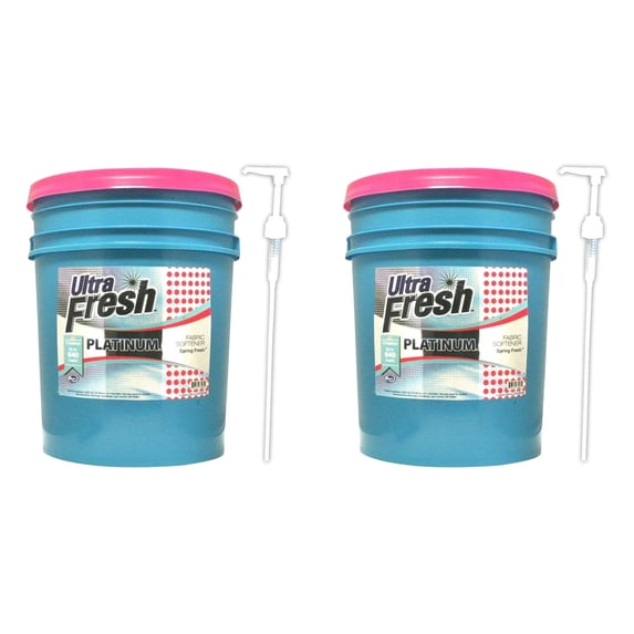 Ultra Fresh Platinum Spring Fresh Fabric Softener, Up to 640 Loads (2 Pack)