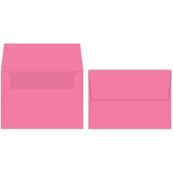 Ultra Fuchsia A7 Bright Color Envelopes - 5 1/4 x 7 1/4 Inches - Perfect for 5x7 Photos, DIY Arts and Crafts Cards - for Professional and Homemade Projects - Pack of 50 Envelopes