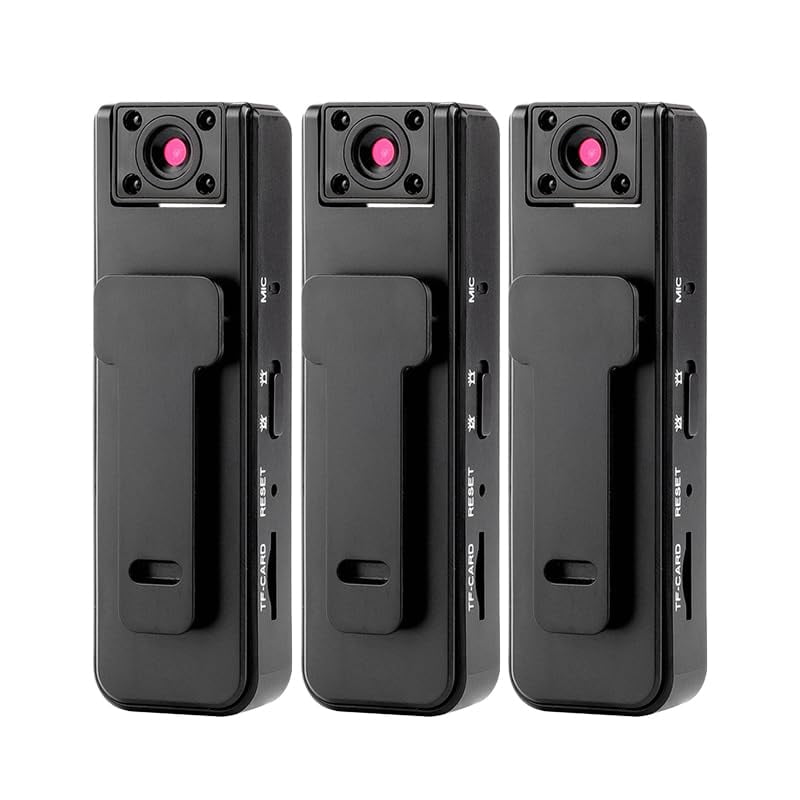 Ultra HD 2-in-1 Sports Video Audio Recorder – 1080P Wearable Body Camera with IR Night Vision Wide Angle 5H Record Clip-On