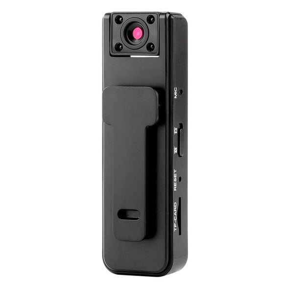 Ultra HD 2-in-1 Sports Video Audio Recorder – 1080P Wearable Body Camera with IR Night Vision Wide Angle 5H Record Clip-On