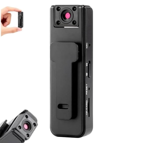 Ultra HD 2-in-1 Sports Video & Audio Recorder, 2026 Upgrade 1080p Wearable Body Camera, Clip-On Sports Recorder, Motion Stabilization, 180 Freely Rotating Lens, 360 All-Around Recording