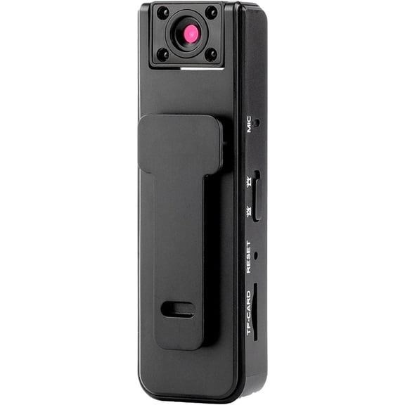 Ultra HD 2-in-1 Sports Video & Audio Recorder, Motion Stabilization, 1080p Wearable Body Camera, 180° Freely Rotating Lens, 360° All-Around Recording