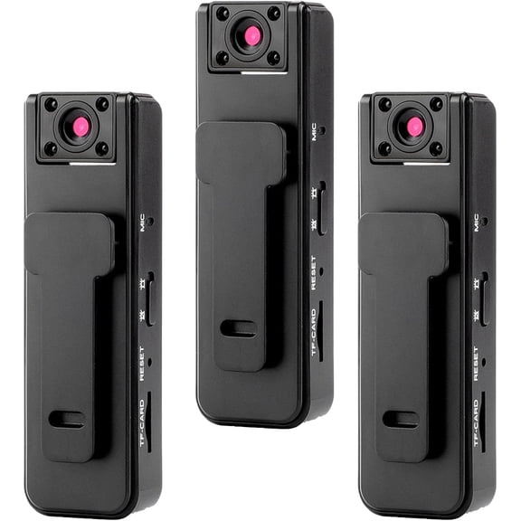 Ultra HD 2-in-1 Sports Video & Audio Recorder, Motion Stabilization, 1080p Wearable Body Camera, 180 Freely Rotating Lens, 360 All-Around Recording