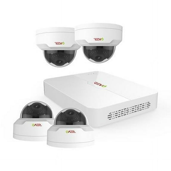 Ultra HD 4 Channel 1TB NVR Surveillance System with 4 x 4 Megapixel Cameras