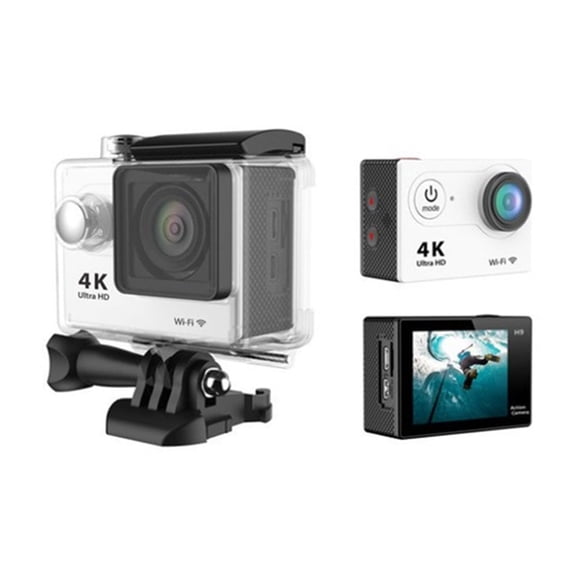 Ultra HD 4K Action Camera WiFi 12MP 2 Inch 30M Go Waterproof Pro 170D Helmet Bicycle Video Recording Camera Outdoor Sport Cam ,Easy to Use