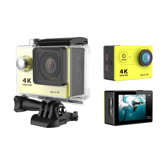 Ultra HD 4K Action Camera WiFi 12MP 2 Inch 30M Go Waterproof Pro 170D Helmet Bicycle Video Recording Camera Outdoor Sport Cam ,Wide USe