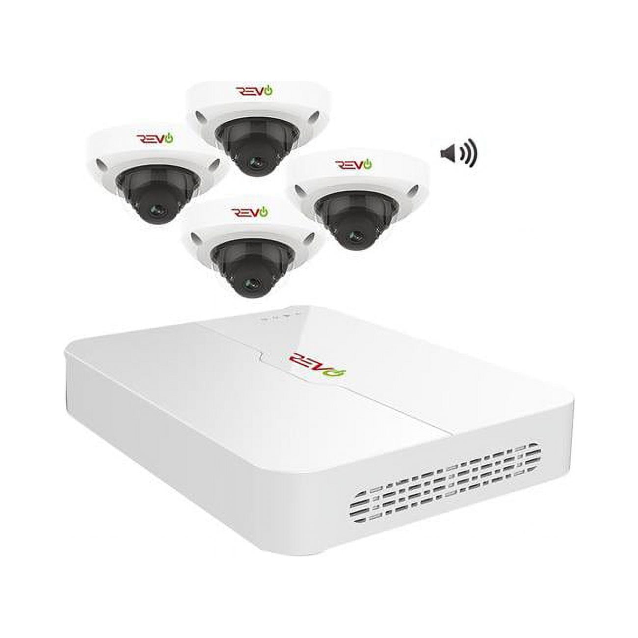 Ultra HD Audio Capable 4 Ch. 1TB NVR Surveillance System with (4) 4 ...