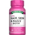 thumbnail image 1 of Ultra Hair Skin and Nails Vitamins | 60 Coated Caplets | With Biotin and Collagen | by Nature's Truth, 1 of 7