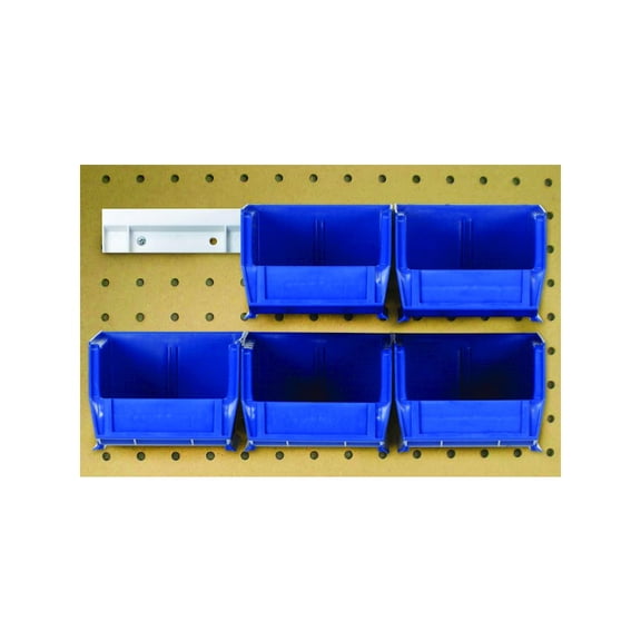 Quantum Storage Systems Shelf Bin Pack in Polypropylene Material, Blue Color